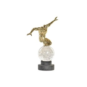 Figura Decorativa DKD Home Decor Cristal Dourado Resina Homem (28 x 12 x 38 cm) de DKD Home Decor, Adornos - Ref: S3030007, P...