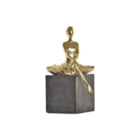 Decorative Figure DKD Home Decor Ballerina Golden Resin Dark grey (21,5 x 23 x 32 cm) by DKD Home Decor, Ornaments - Ref: S30...