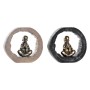 Decorative Figure DKD Home Decor Black Golden Monk Oriental 20,8 x 6,5 x 18,5 cm (2 Units) by DKD Home Decor, Ornaments - Ref...