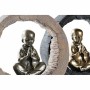 Decorative Figure DKD Home Decor Black Golden Monk Oriental 20,8 x 6,5 x 18,5 cm (2 Units) by DKD Home Decor, Ornaments - Ref...