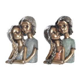 Decorative Figure DKD Home Decor 19 x 15 x 28 cm Red Golden Turquoise Kids (2 Units) by DKD Home Decor, Ornaments - Ref: S303...