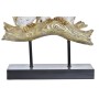 Figura Decorativa DKD Home Decor Tronco 24 x 9 x 26 cm Corujas Preto Dourado Branco | Tienda24 - Global Online Shop Tienda24.eu