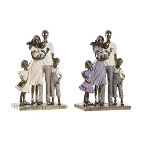 Figura Decorativa DKD Home Decor 17,5 x 8,5 x 26 cm Dourado Família (2 Unidades) de DKD Home Decor, Adornos - Ref: S3030108, ...