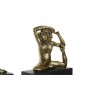 Figura Decorativa DKD Home Decor 4 Preto Dourado Resina Macaco Tropical (50 x 4,6 x 22,5 cm) de DKD Home Decor, Adornos - Ref...