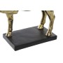 Figura Decorativa DKD Home Decor 29 x 9 x 25 cm Caballo Negro Dorado de DKD Home Decor, Adornos - Ref: S3030146, Precio: 22,1...