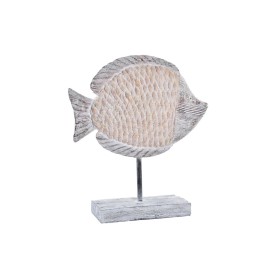 Figura Decorativa DKD Home Decor 27,4 x 9 x 32 cm Natural Gris Pez Mediterráneo de DKD Home Decor, Adornos - Ref: S3030156, P...