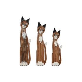 Deko-Figur DKD Home Decor Weiß Braun Katzen 21 x 7 x 80 cm 17 x 6 x 80 cm von DKD Home Decor, Ornamente - Ref: S3030185, Prei...