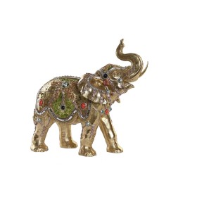 Figura Decorativa DKD Home Decor 33 x 15,5 x 31 cm Elefante Dourado Colonial de DKD Home Decor, Adornos - Ref: S3030200, Preç...