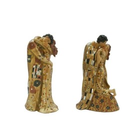 Figura Decorativa DKD Home Decor 18 x 14 x 34,5 cm Amarillo Pareja (2 Unidades) de DKD Home Decor, Adornos - Ref: S3030233, P...