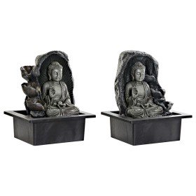 Fontana da giardino DKD Home Decor 21 x 17,5 x 25 cm Buddha Resina Orientale (2 Unità) di DKD Home Decor, Fontanelle - Rif: S...