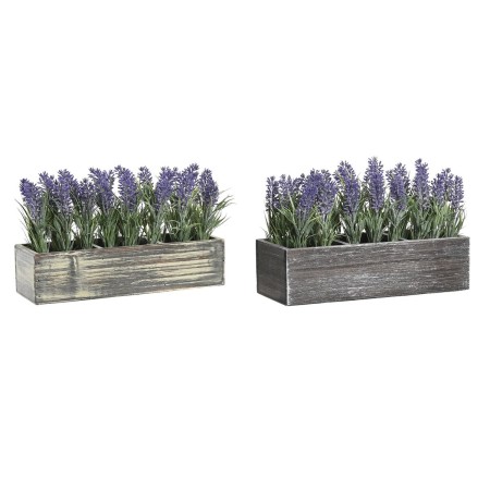 Planta Decorativa DKD Home Decor Madera Polietileno 32 x 14 x 19,5 cm (2 Unidades) de DKD Home Decor, Plantas - Ref: S3030692...