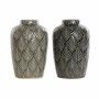 Vaso DKD Home Decor Beige Porcellana Grigio Verde Orientale 16 x 16 x 26 cm (2 Unità) di DKD Home Decor, Vasi - Rif: S3030785...