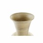 Vase DKD Home Decor Naturel Argenté Doré Nacre noire Bambou Tropical Feuille d'une plante (25 x 25 x 53 cm) de DKD Home Decor...