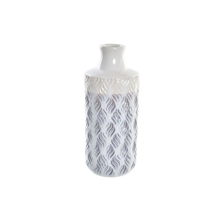 Jarrón DKD Home Decor Azul Bicolor Porcelana Mediterráneo 13 x 13 x 31 cm de DKD Home Decor, Jarrones - Ref: S3030938, Precio...