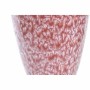 Vaso DKD Home Decor Cor de Rosa Turquesa Grés Flor Mediterrâneo 18 x 18 x 25 cm 16 x 16 x 26 cm (2 Unidades) de DKD Home Deco...