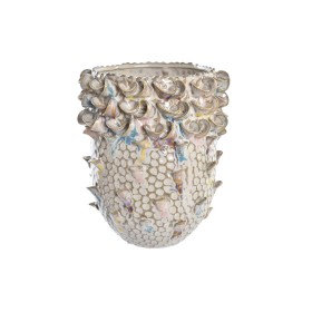 Vaso DKD Home Decor 17 x 17 x 19 cm Porcellana Marrone Mediterraneo di DKD Home Decor, Vasi - Rif: S3031063, Prezzo: 23,79 €,...