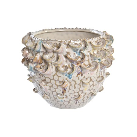 Jarrón DKD Home Decor Marrón Porcelana Mediterráneo 17 x 17 x 13 cm de DKD Home Decor, Jarrones - Ref: S3031064, Precio: 16,1...