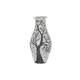 Vase DKD Home Decor Arbre Blanc Noir Blanc/Noir Verre Terre cuite 29 x 29 x 60 cm de DKD Home Decor, Vases - Réf : S3031084, ...