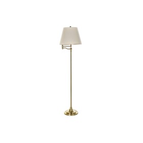 Lámpara de Pie DKD Home Decor Beige Dorado Metal Poliéster (41 x 41 x 160 cm) de DKD Home Decor, Lámparas de pie - Ref: S3031...