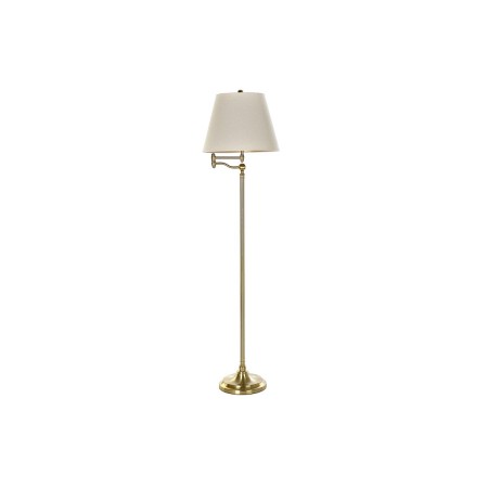 Lampadaire DKD Home Decor Beige Doré Métal Polyester (41 x 41 x 160 cm) de DKD Home Decor, Lampadaires - Réf : S3031321, Prix...