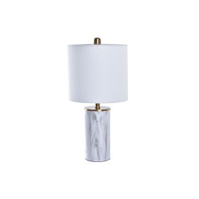 Lampada da tavolo DKD Home Decor Dorato Bianco 220 V 50 W Moderno (23 x 23 x 47 cm) di DKD Home Decor, Lampade da tavolo e ab...