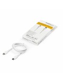 Câble USB vers Lightning Startech RUSBCLTMM1MW Blanc 1 m | Tienda24 Tienda24.eu