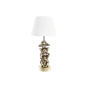 Desk lamp DKD Home Decor Golden White Colonial 220 V 50 W Monkey (30 x 30 x 61 cm) by DKD Home Decor, Bedside and Table Lamps...