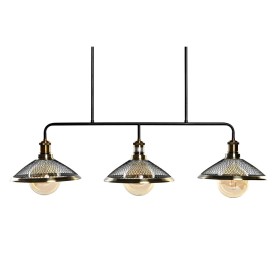 Candeeiro de teto DKD Home Decor 100 x 29 x 22 cm Preto Dourado Metal 50 W de DKD Home Decor, Iluminação de teto interior - R...