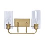 Lampada da Parete DKD Home Decor Cristallo Dorato Metallo 220 V 50 W (41 x 17 x 24 cm) di DKD Home Decor, Lampadario a bracci...