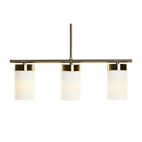 Candeeiro de teto DKD Home Decor Dourado Branco (60 x 15 x 25 cm) de DKD Home Decor, Iluminação de teto interior - Ref: S3031...