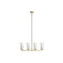 Lampadario DKD Home Decor Dorato Bianco (67 x 14 x 22 cm) di DKD Home Decor, Plafoniere - Rif: S3031465, Prezzo: 151,75 €, Sc...