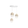 Suspension DKD Home Decor Blanc Marron Clair 220 V 50 W (38 x 38 x 75 cm) | Tienda24 - Global Online Shop Tienda24.eu