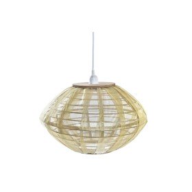 Lampadario DKD Home Decor Naturale Dorato Marrone Bambù 50 W (42 x 42 x 26 cm) di DKD Home Decor, Plafoniere - Rif: S3031555,...