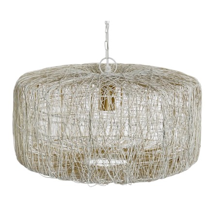 Candeeiro de teto DKD Home Decor Prateado Metal 50 W 46 x 46 x 23 cm de DKD Home Decor, Iluminação de teto interior - Ref: S3...