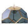 Candeeiro de teto DKD Home Decor Cristal Azul Dourado Latão 50 W (28 x 28 x 31 cm) de DKD Home Decor, Iluminação de teto inte...