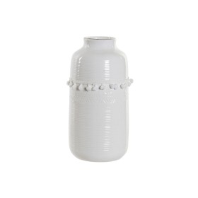 Compra Vaso DKD Home Decor Bianco Gres Pompon 12