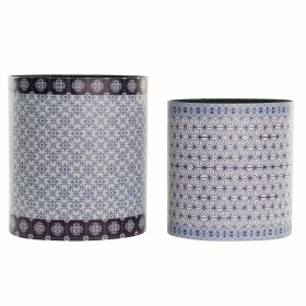 Set de cubos DKD Home Decor Azul Madera (31,5 x 23 x 35,3 cm) de DKD Home Decor, Papeleras - Ref: S3031708, Precio: 32,69 €, ...