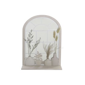 Miroir mural DKD Home Decor Vase Verre Beige MDF Résine Cottage (35 x 10 x 50 cm) de DKD Home Decor, Miroirs muraux - Réf : S...