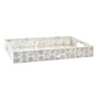 Plateau apéritif DKD Home Decor Mosaïque Blanc Nacre noire 30 x 20 x 4 cm Boho de DKD Home Decor, Plats et plateaux - Réf : S...