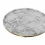 Mesa de apoio DKD Home Decor Dourado Alumínio Branco Mármore (51 x 51 x 51 cm) de DKD Home Decor, Jogos de móveis - Ref: S303...