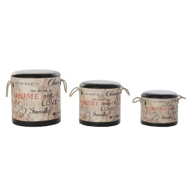 Set of decorative boxes DKD Home Decor Love MDF PU (3 pcs) by DKD Home Decor, Boxes - Ref: S3031991, Price: 85,24 €, Discount: %