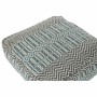 Cojín DKD Home Decor De suelo Rayas Azul Poliéster Algodón Menta Aluminio Blanco Verde (60 x 60 x 25 cm) de DKD Home Decor, C...