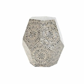 Table d'appoint DKD Home Decor 46 x 46 x 50 cm Gris Beige Nacre noire de DKD Home Decor, Tables - Réf : S3032047, Prix : 78,7...