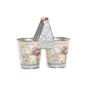 Plantador DKD Home Decor Cor de Rosa Metal Shabby Chic 24 x 12 x 23 cm de DKD Home Decor, Vasos - Ref: S3032073, Preço: 9,23 ...