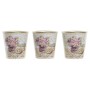 Conjunto de Vasos DKD Home Decor Bege Cor de Rosa PVC Alumínio Shabby Chic 38 x 12 x 14 cm (3 Peças) de DKD Home Decor, Vasos...