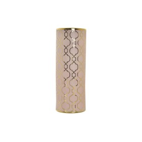 Vase DKD Home Decor 13,5 x 13,5 x 36 cm Porzellan Rosa Gold Orientalisch Verchromt von DKD Home Decor, Vasen - Ref: S3032086,...