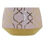 Vaso DKD Home Decor Porcelana Cor de Rosa Dourado Oriental Cromado 16 x 16 x 18 cm de DKD Home Decor, Jarrões - Ref: S3032092...