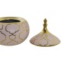 Guarda-Joias DKD Home Decor Porcelana Cor de Rosa Dourado 14 x 14 x 17 cm de DKD Home Decor, Organizadores de joias - Ref: S3...