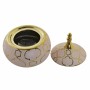 Guarda-Joias DKD Home Decor Porcelana Cor de Rosa Dourado 14 x 14 x 17 cm de DKD Home Decor, Organizadores de joias - Ref: S3...