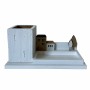 Organizador Multiusos DKD Home Decor Lapicero Blanco Marrón Madera Metal 30 x 40 cm 28 x 11 x 14 cm de DKD Home Decor, Materi...